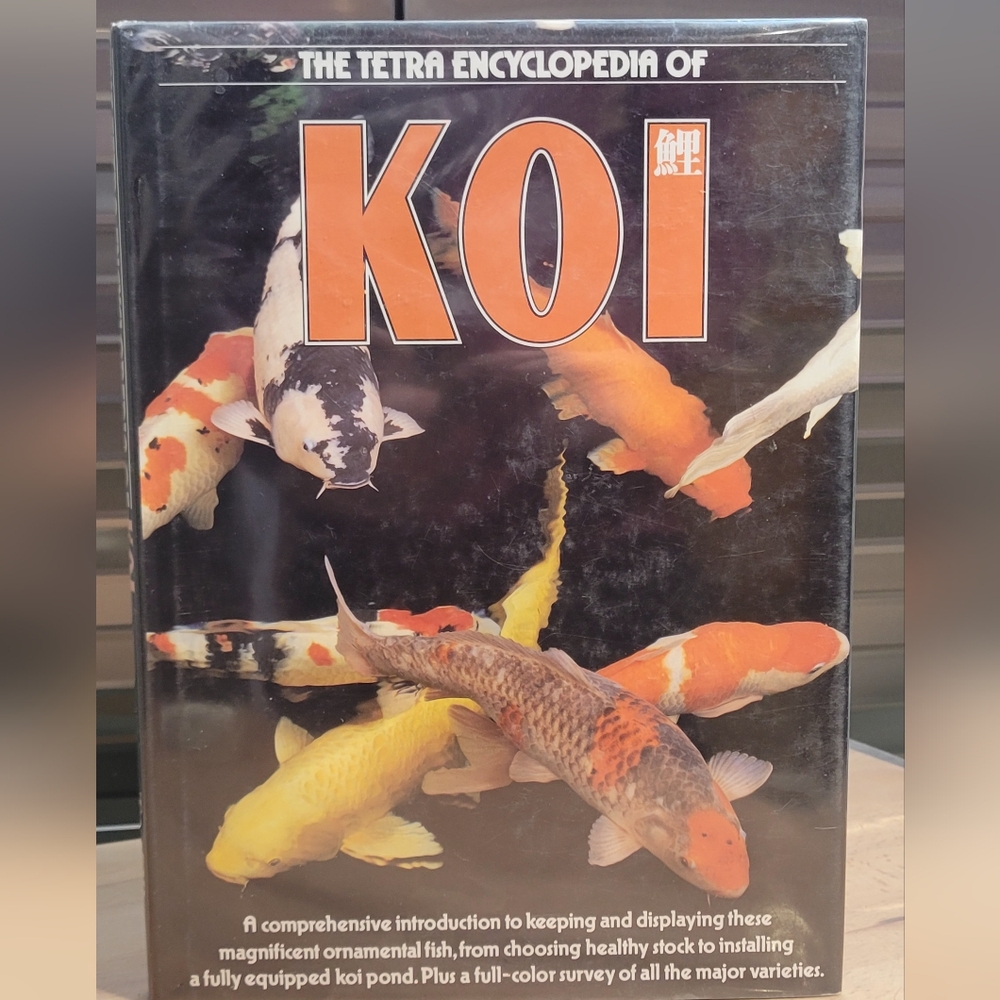 VTG 1989 HC/DJ The Tetra Encyclopedia Of Koi Fish Care Guide. Good Condition